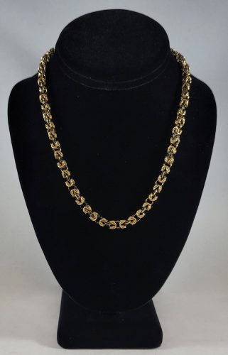 Brass & Black Byzantine Necklace