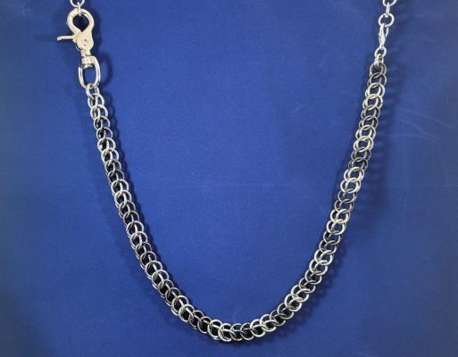 3 in 1 Half-Persian Wallet Chain with Color Block Pattern